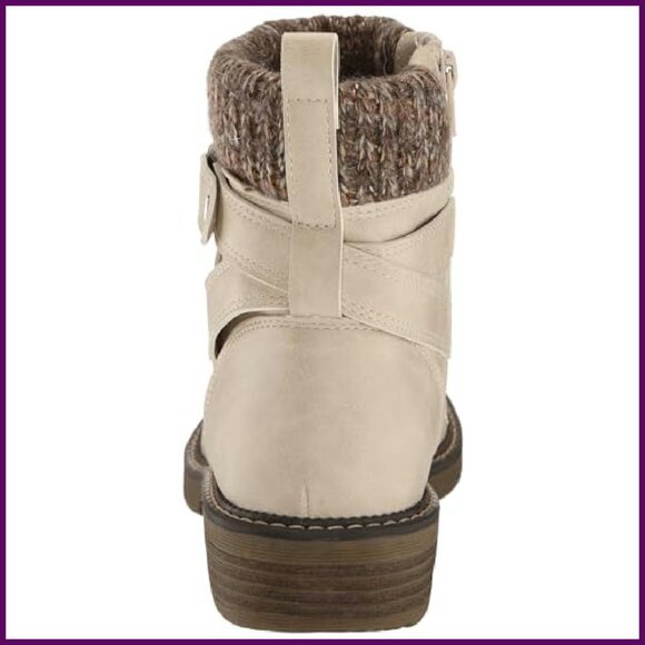 Women's Ankle Boots with Padded Cuff, Wide Widths Available - Picture 4 of 8